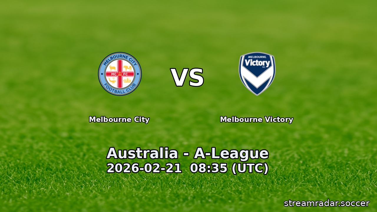 Melbourne City vs Melbourne Victory