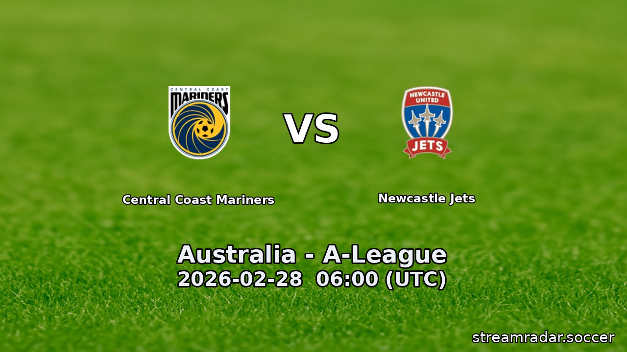 Central Coast Mariners vs Newcastle Jets