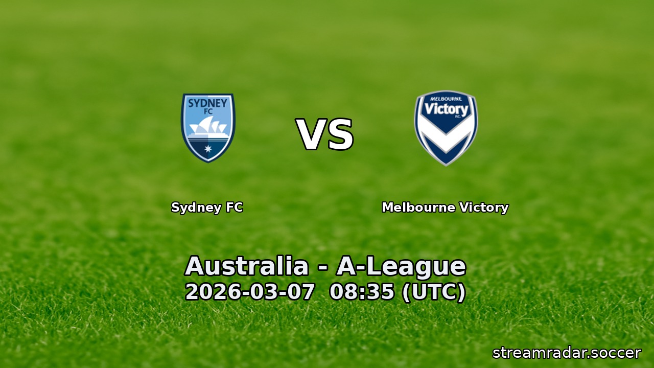 Sydney FC vs Melbourne Victory