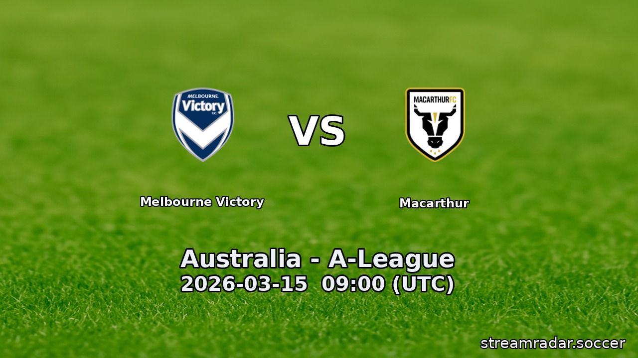 Melbourne Victory vs Macarthur