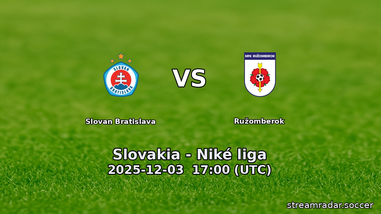 Slovan Bratislava vs Ružomberok