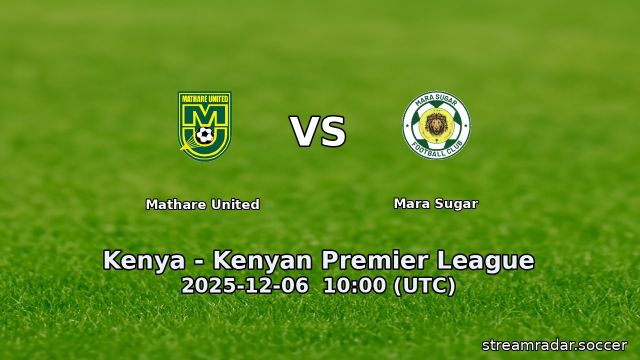 Mathare United vs Mara Sugar