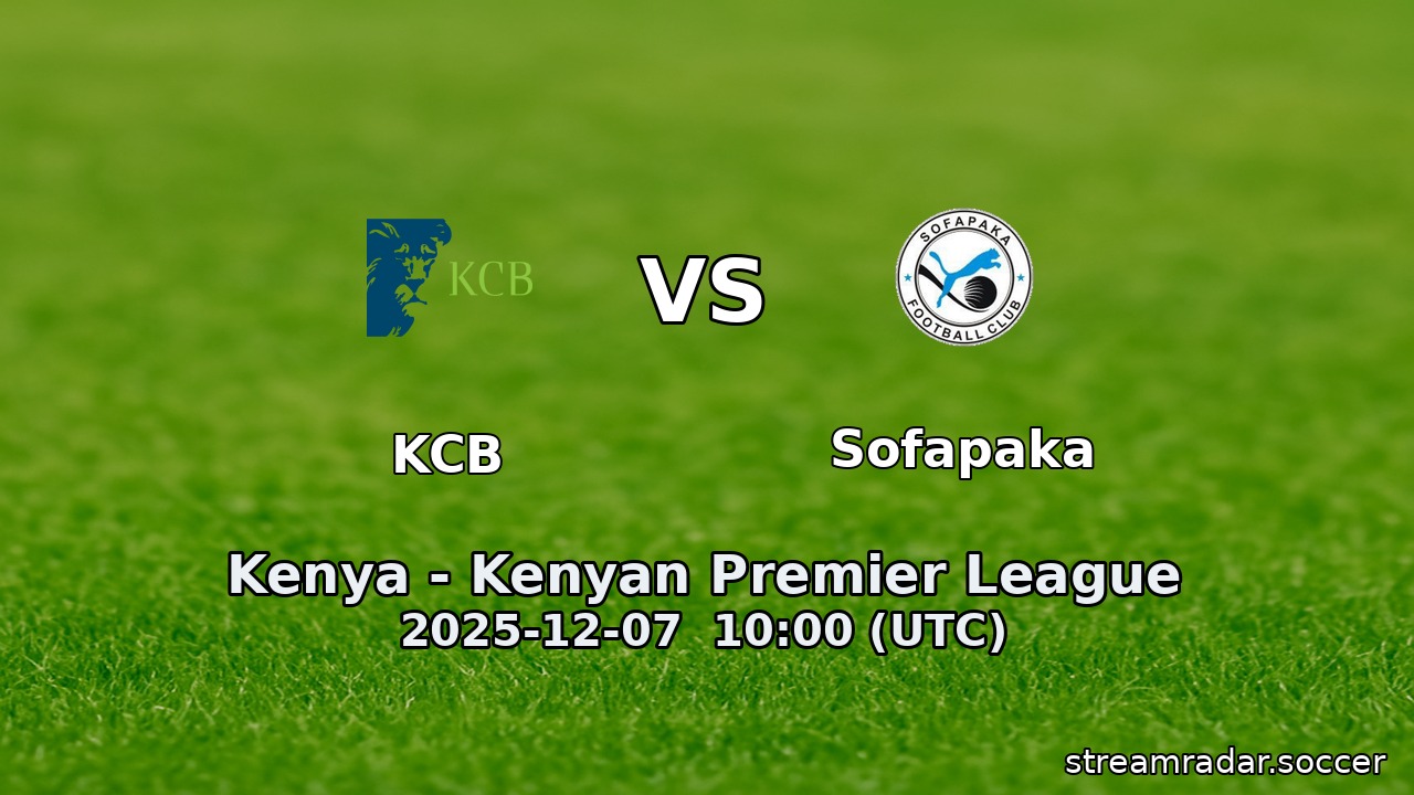KCB vs Sofapaka