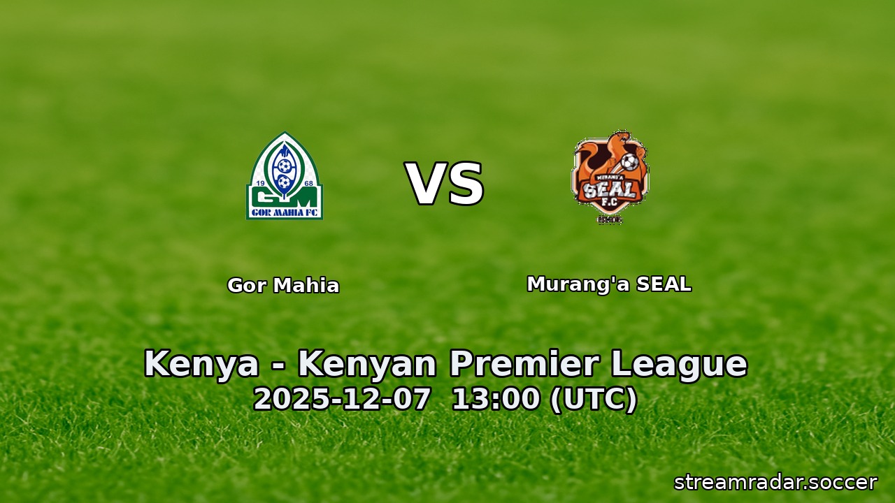 Gor Mahia vs Murang'a SEAL