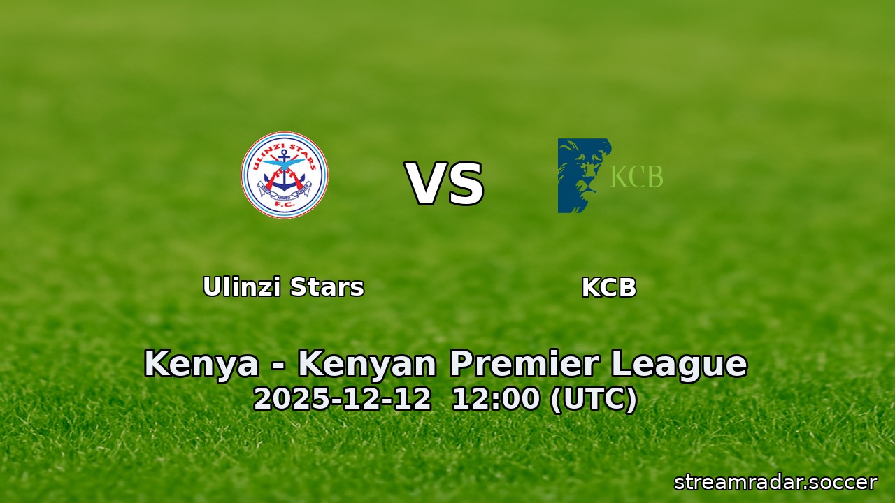 Ulinzi Stars vs KCB
