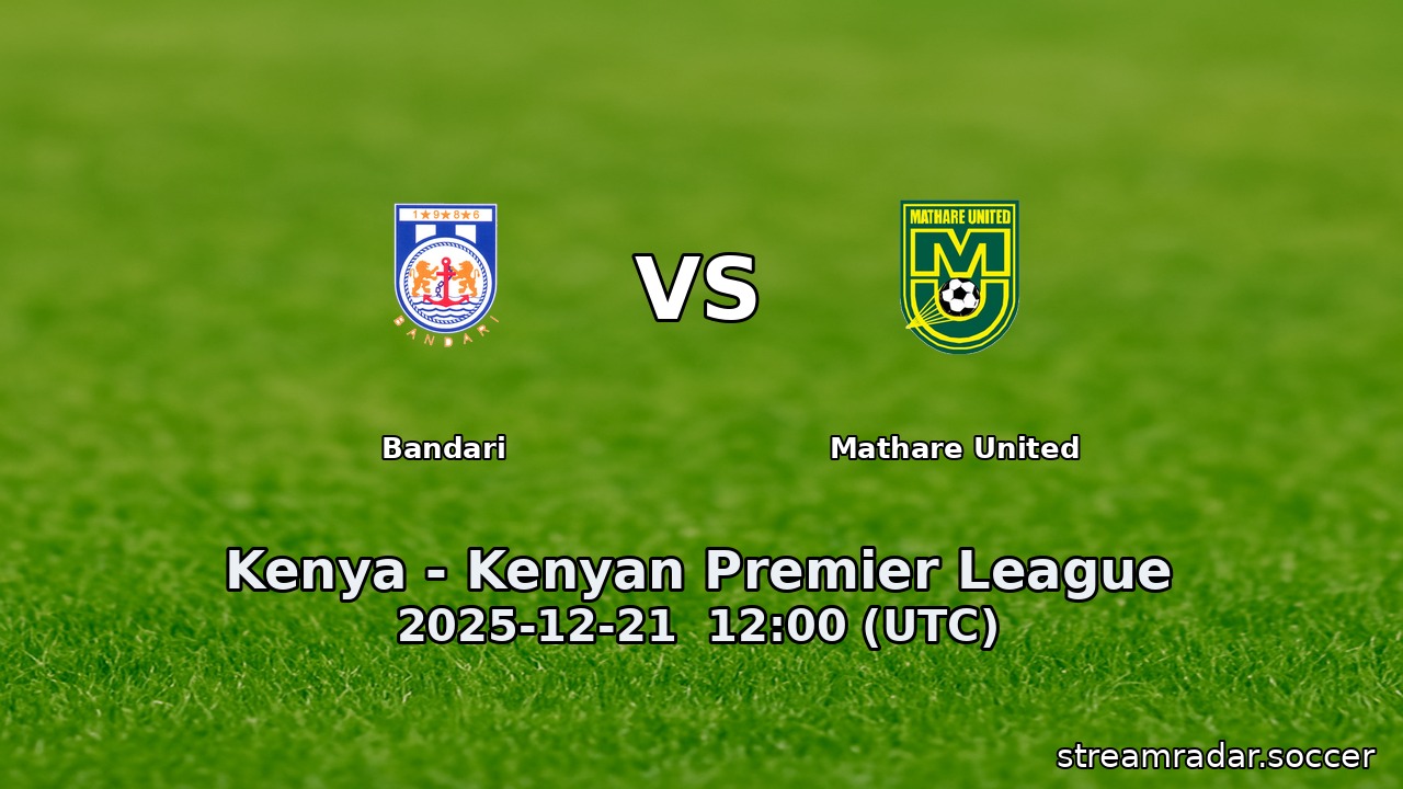 Bandari vs Mathare United