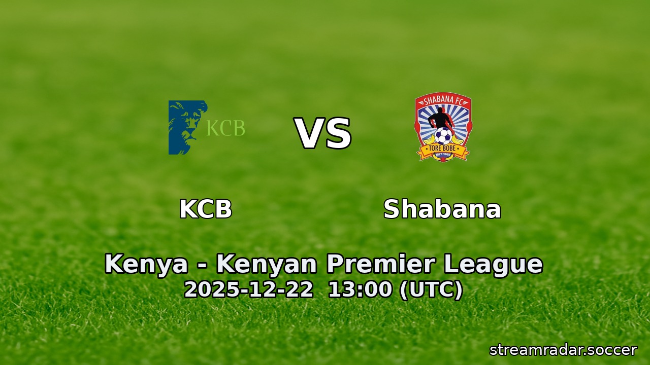 KCB vs Shabana