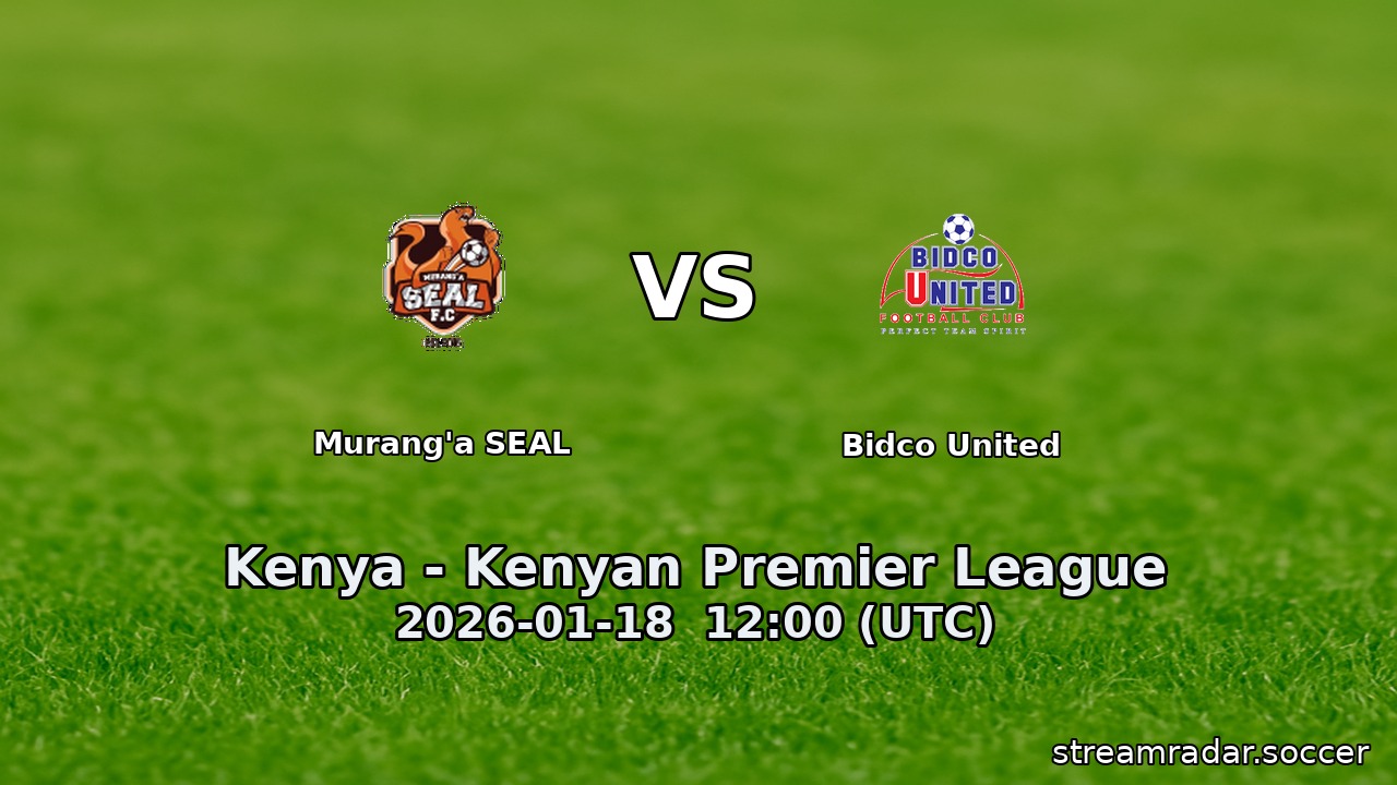Murang'a SEAL vs Bidco United
