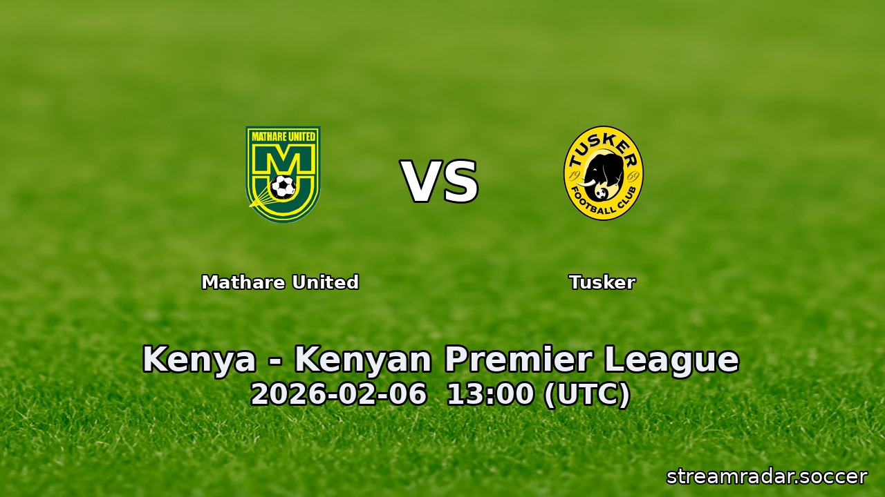 Mathare United vs Tusker