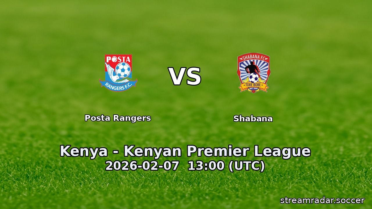 Posta Rangers vs Shabana