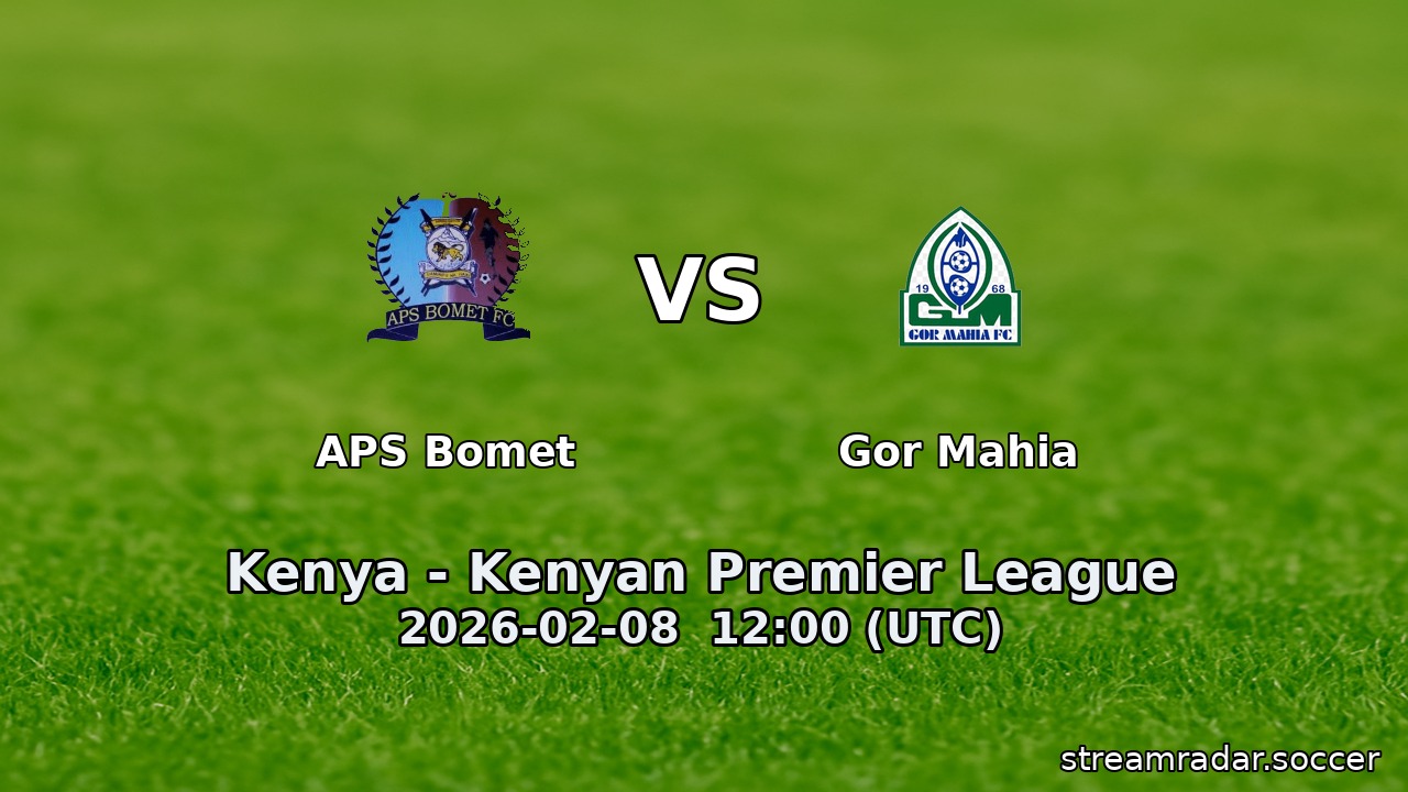 APS Bomet vs Gor Mahia