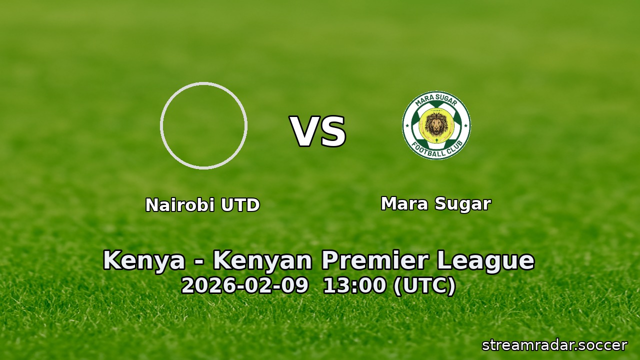 Nairobi UTD vs Mara Sugar