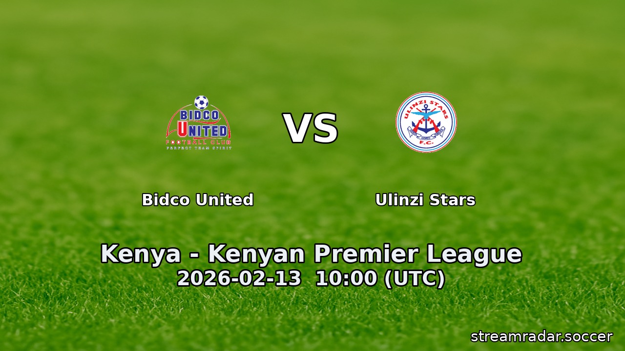 Bidco United vs Ulinzi Stars