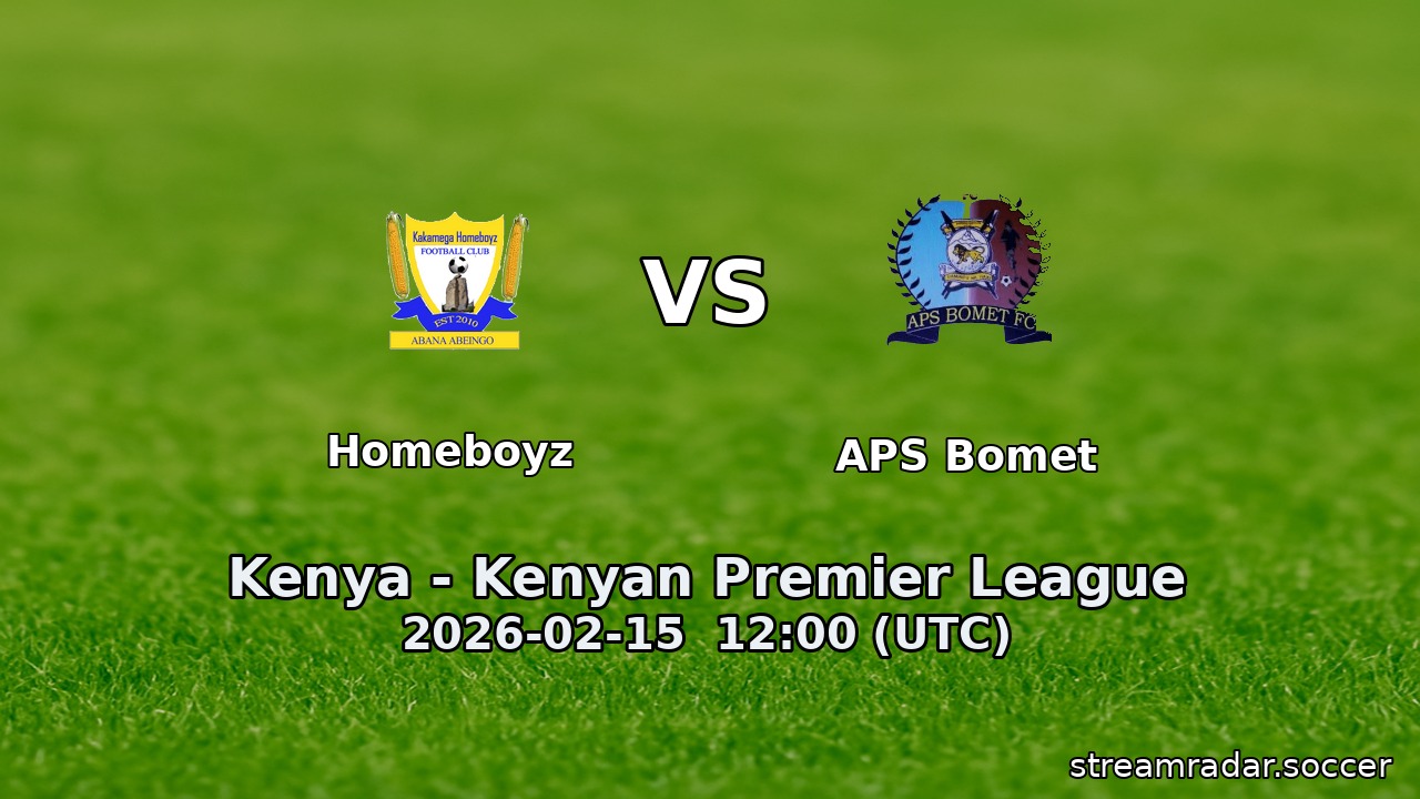 Homeboyz vs APS Bomet