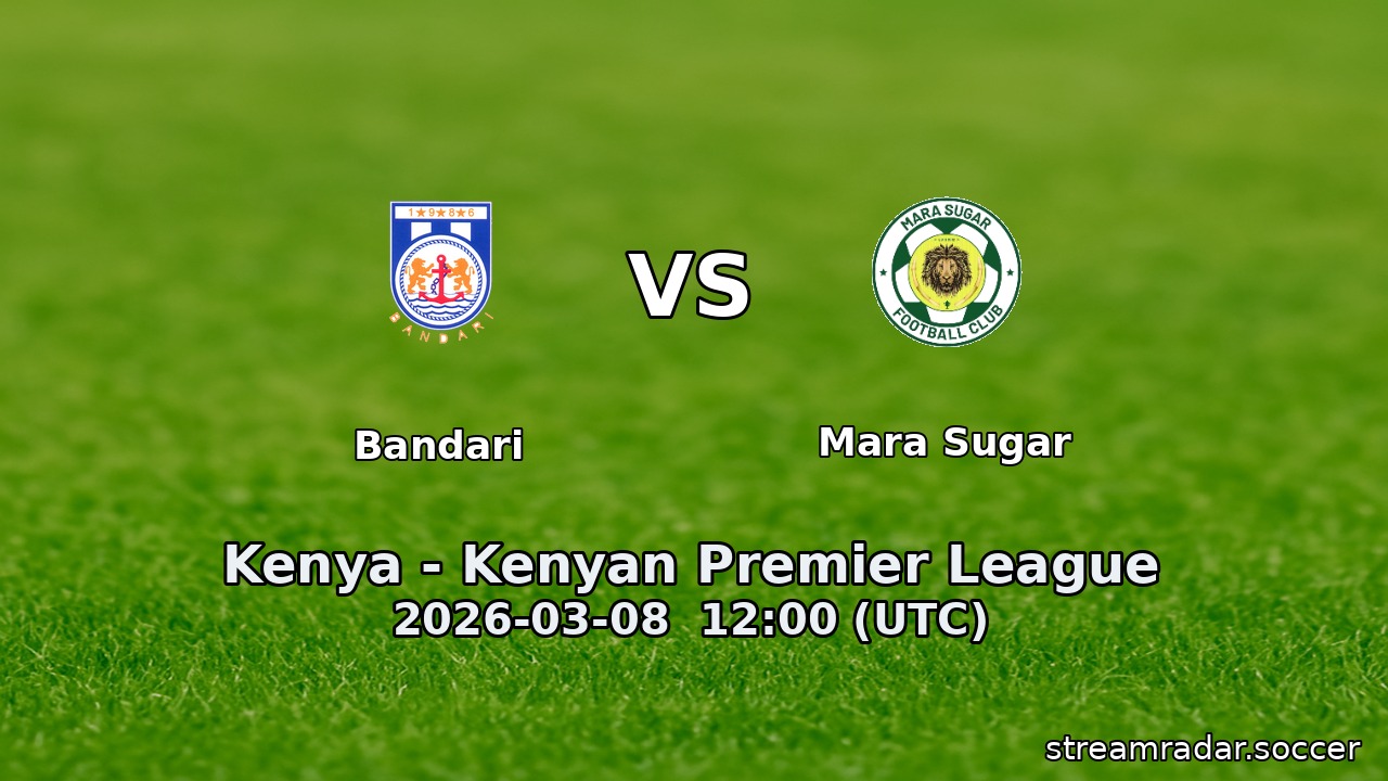 Bandari vs Mara Sugar