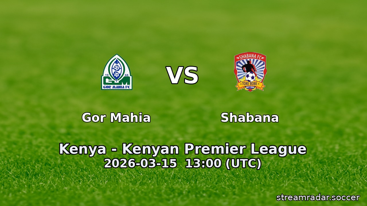 Gor Mahia vs Shabana
