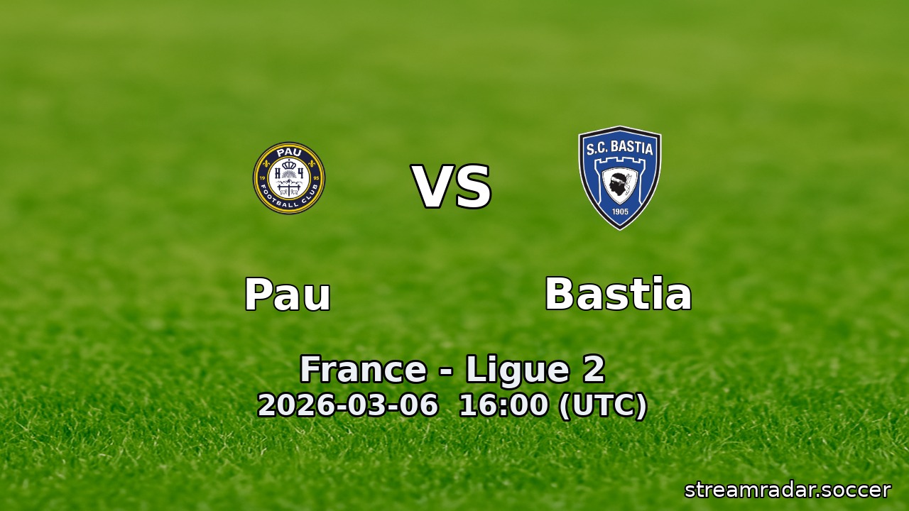 Pau vs Bastia