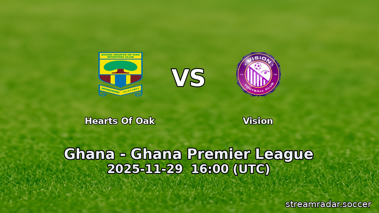 Hearts Of Oak vs Vision