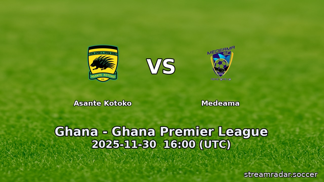 Asante Kotoko vs Medeama