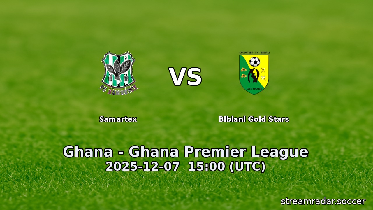 Samartex vs Bibiani Gold Stars