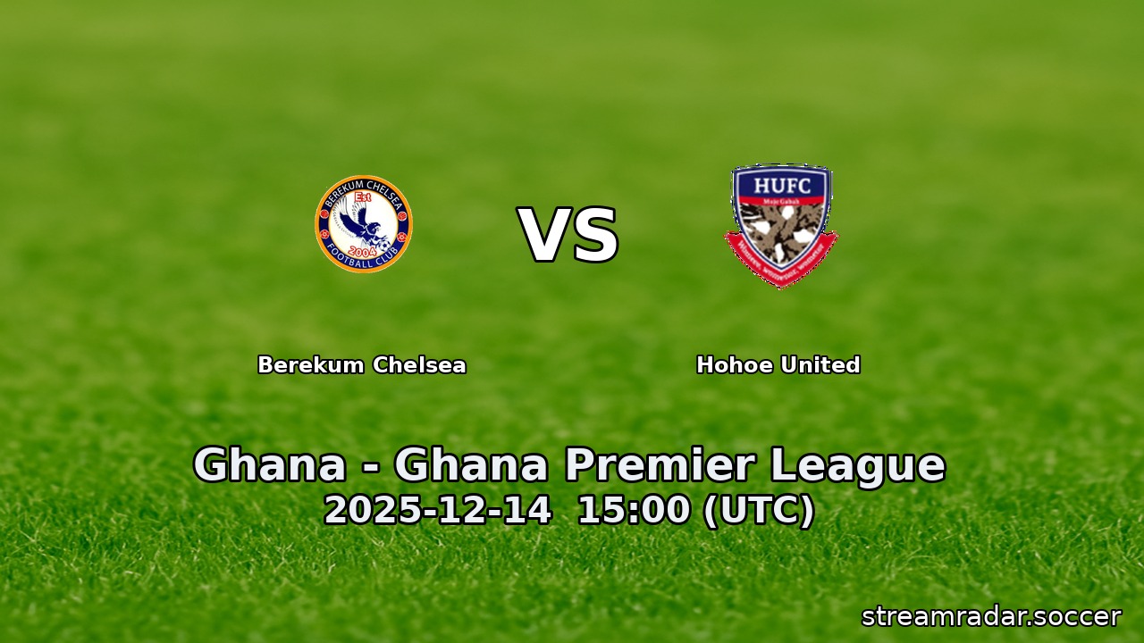 Berekum Chelsea vs Hohoe United