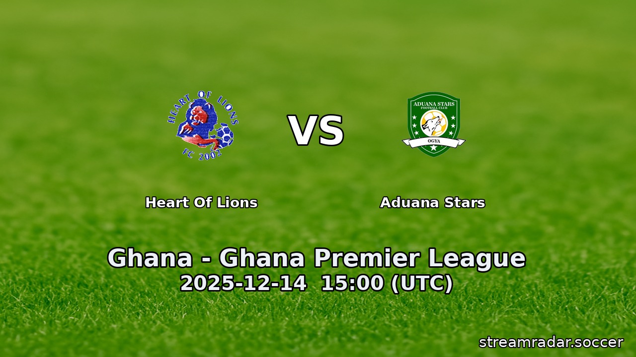 Heart Of Lions vs Aduana Stars