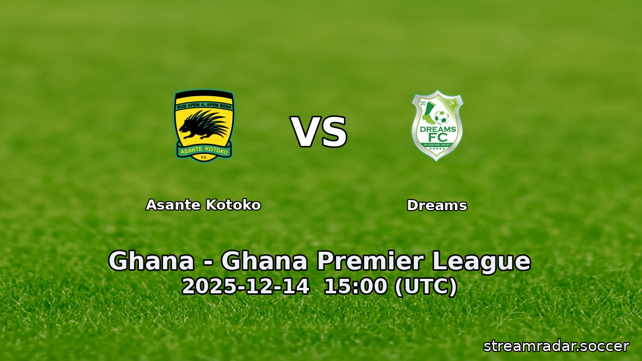 Asante Kotoko vs Dreams