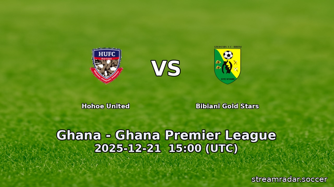 Hohoe United vs Bibiani Gold Stars