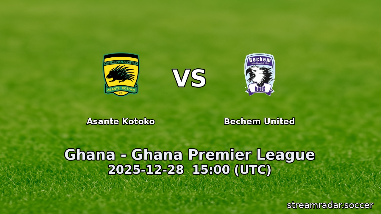 Asante Kotoko vs Bechem United