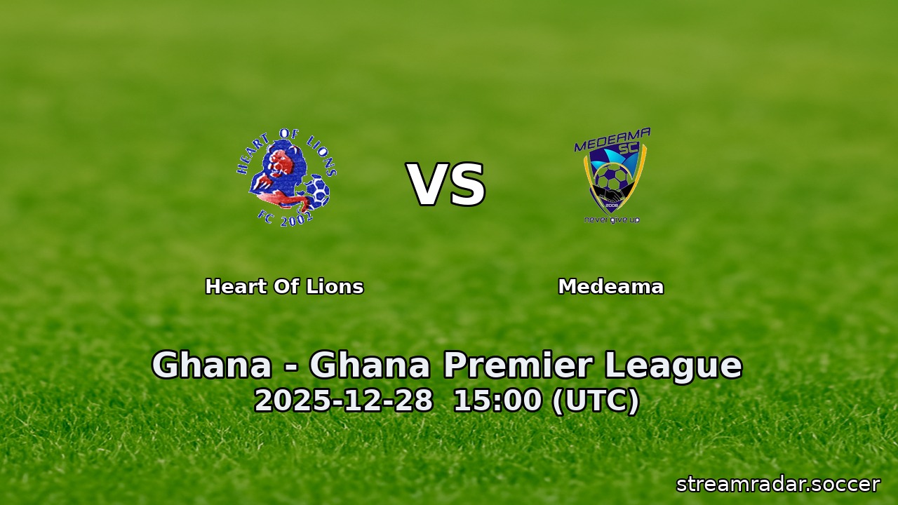 Heart Of Lions vs Medeama