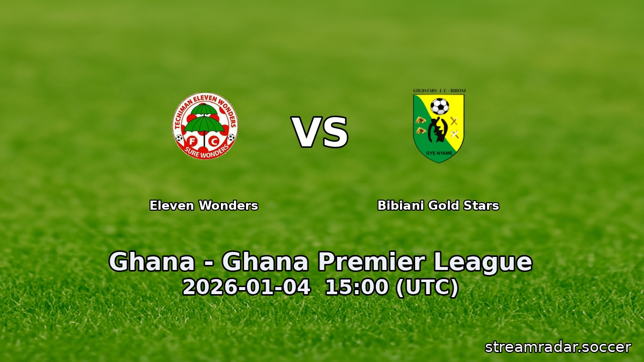 Eleven Wonders vs Bibiani Gold Stars