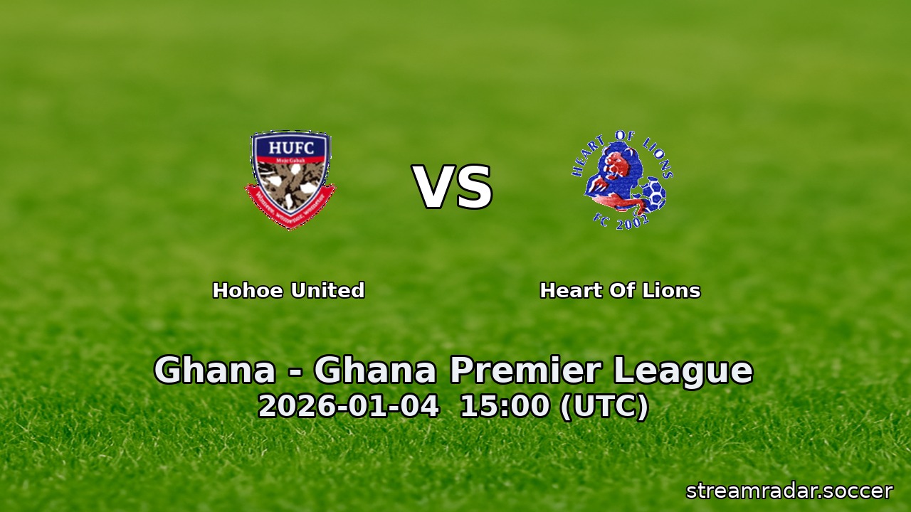 Hohoe United vs Heart Of Lions