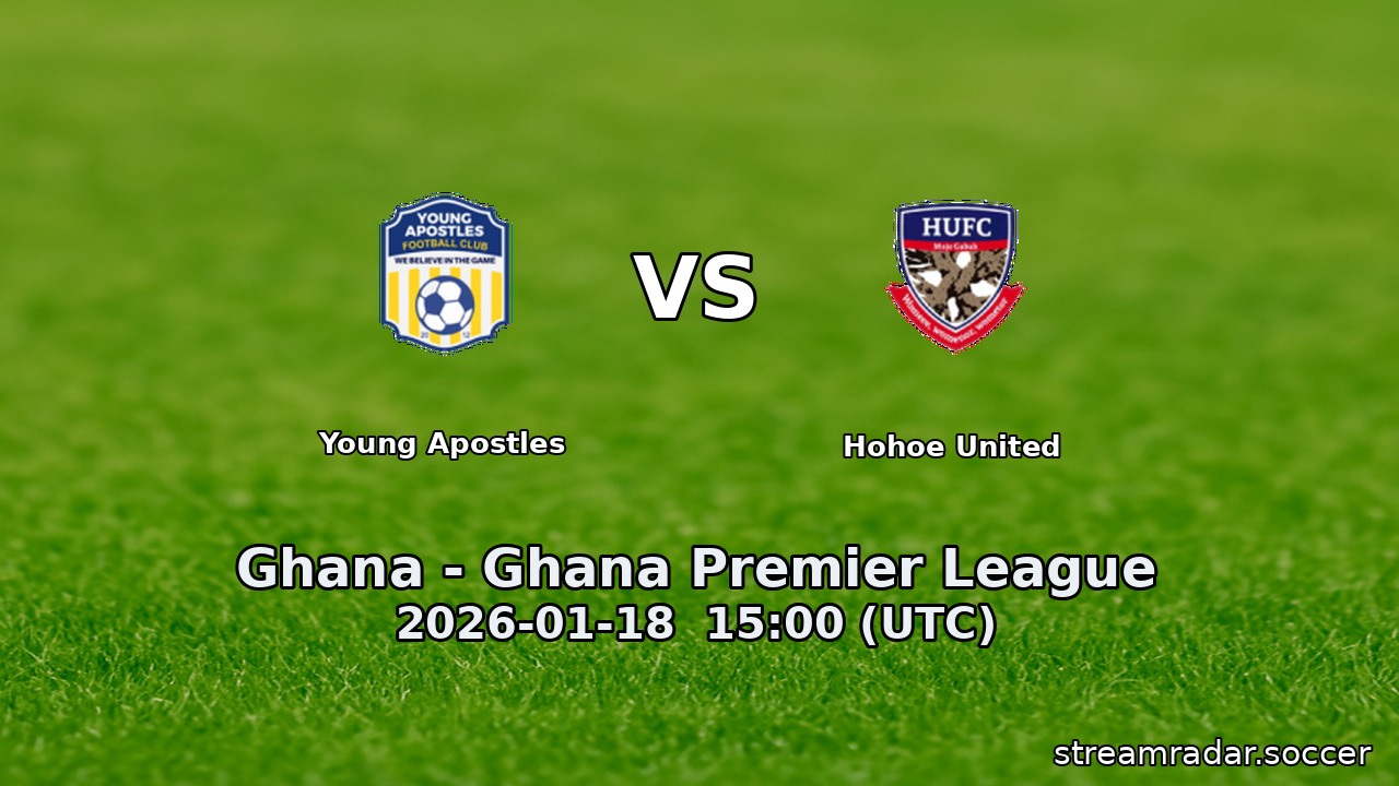 Young Apostles vs Hohoe United