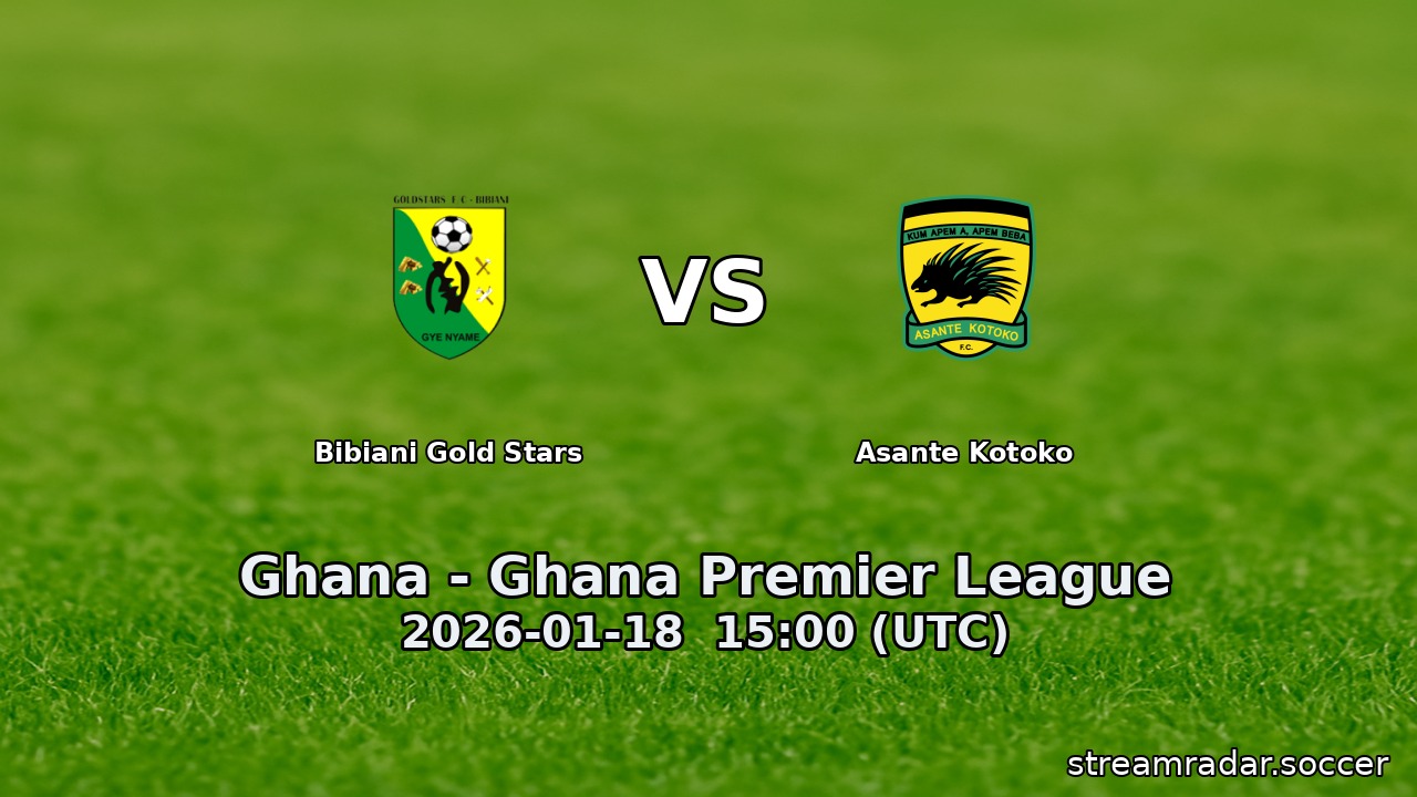 Bibiani Gold Stars vs Asante Kotoko