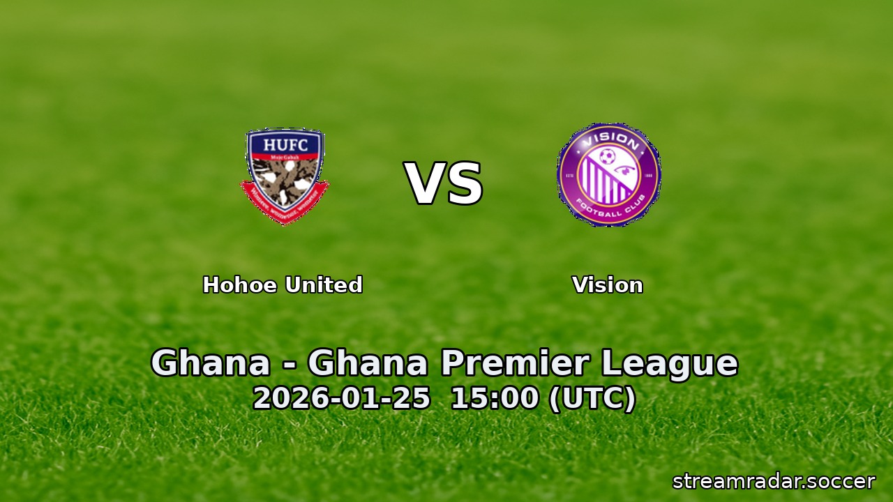 Hohoe United vs Vision
