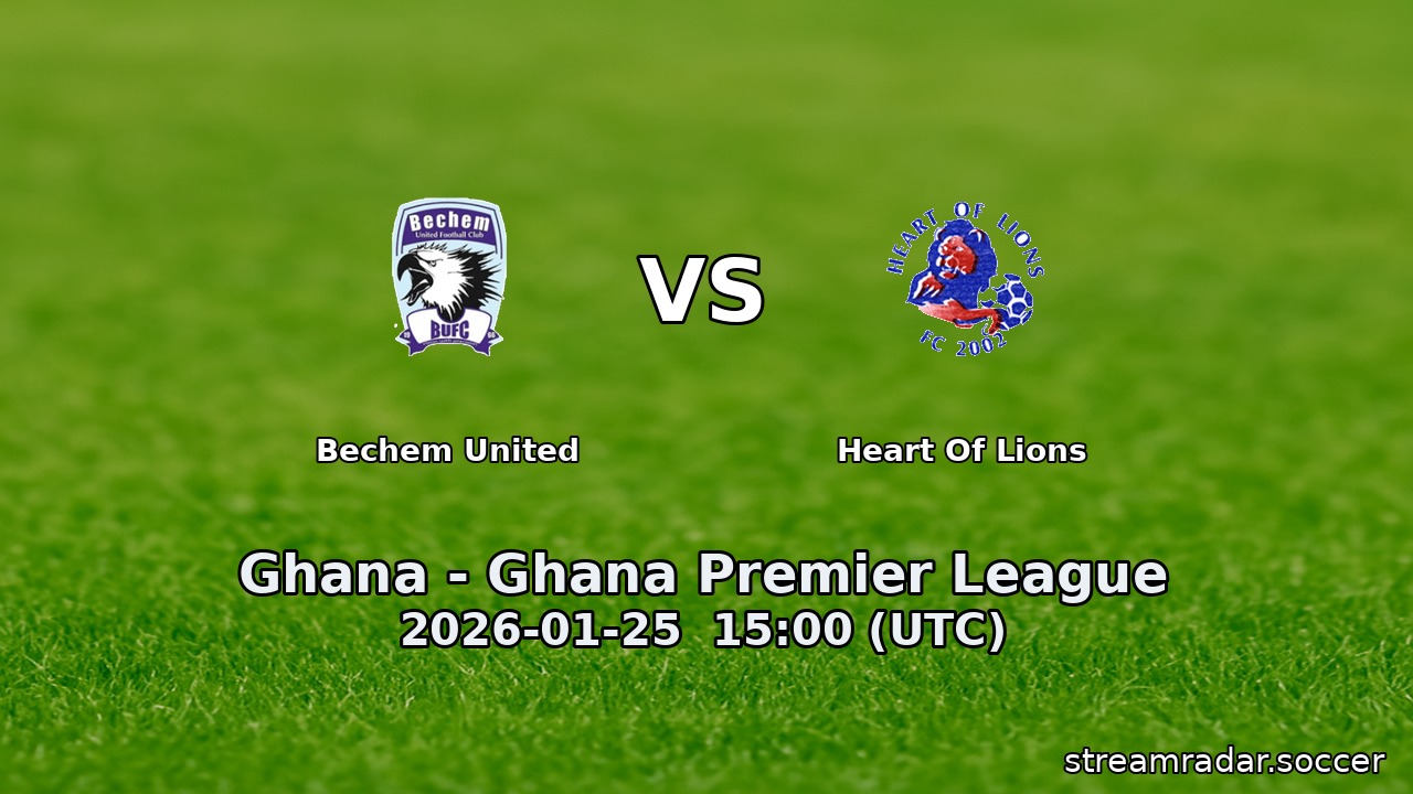 Bechem United vs Heart Of Lions