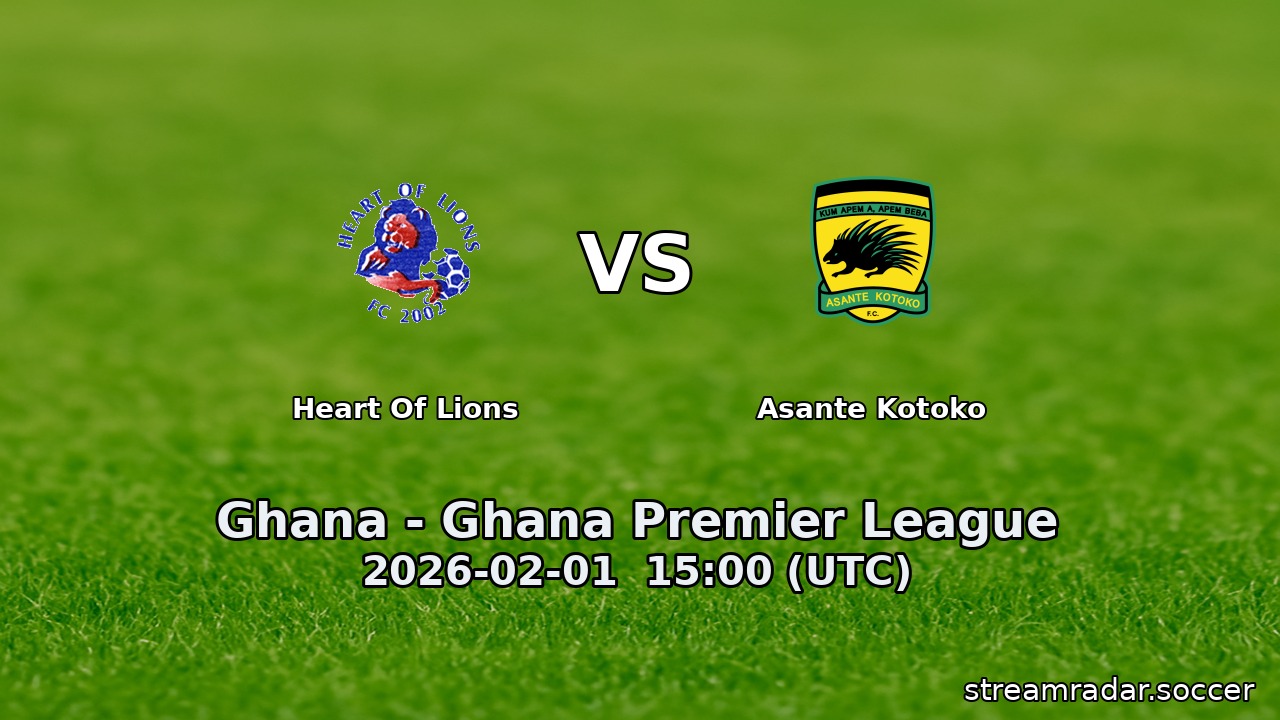 Heart Of Lions vs Asante Kotoko