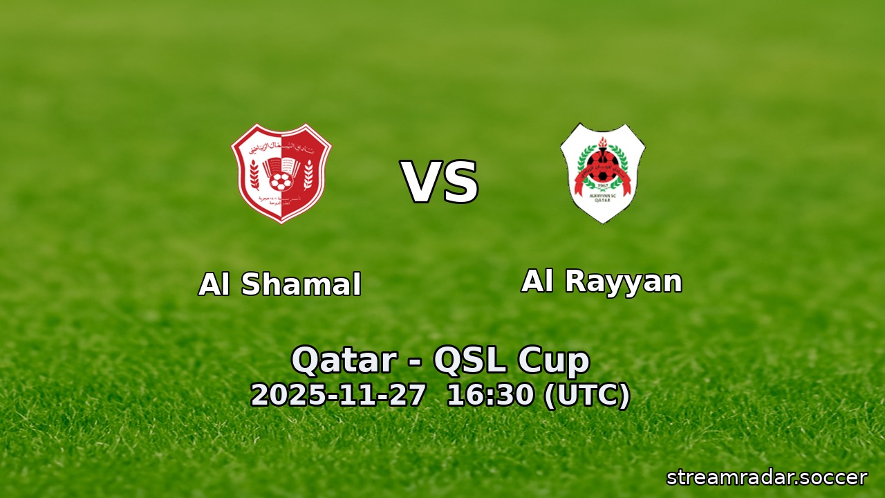Al Shamal vs Al Rayyan