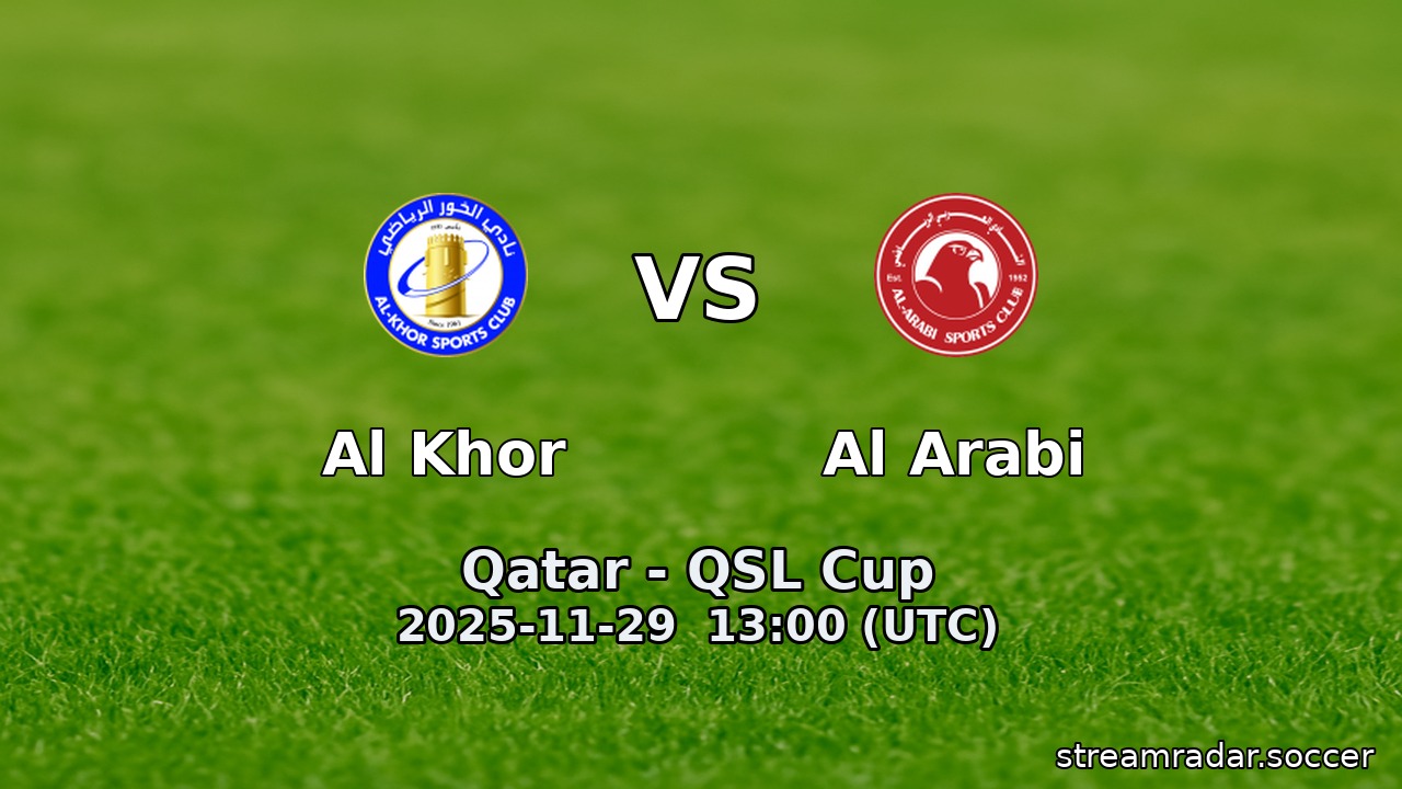 Al Khor vs Al Arabi