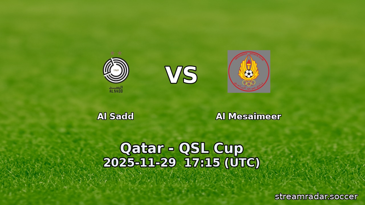 Al Sadd vs Al Mesaimeer