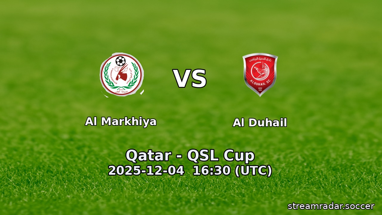 Al Markhiya vs Al Duhail