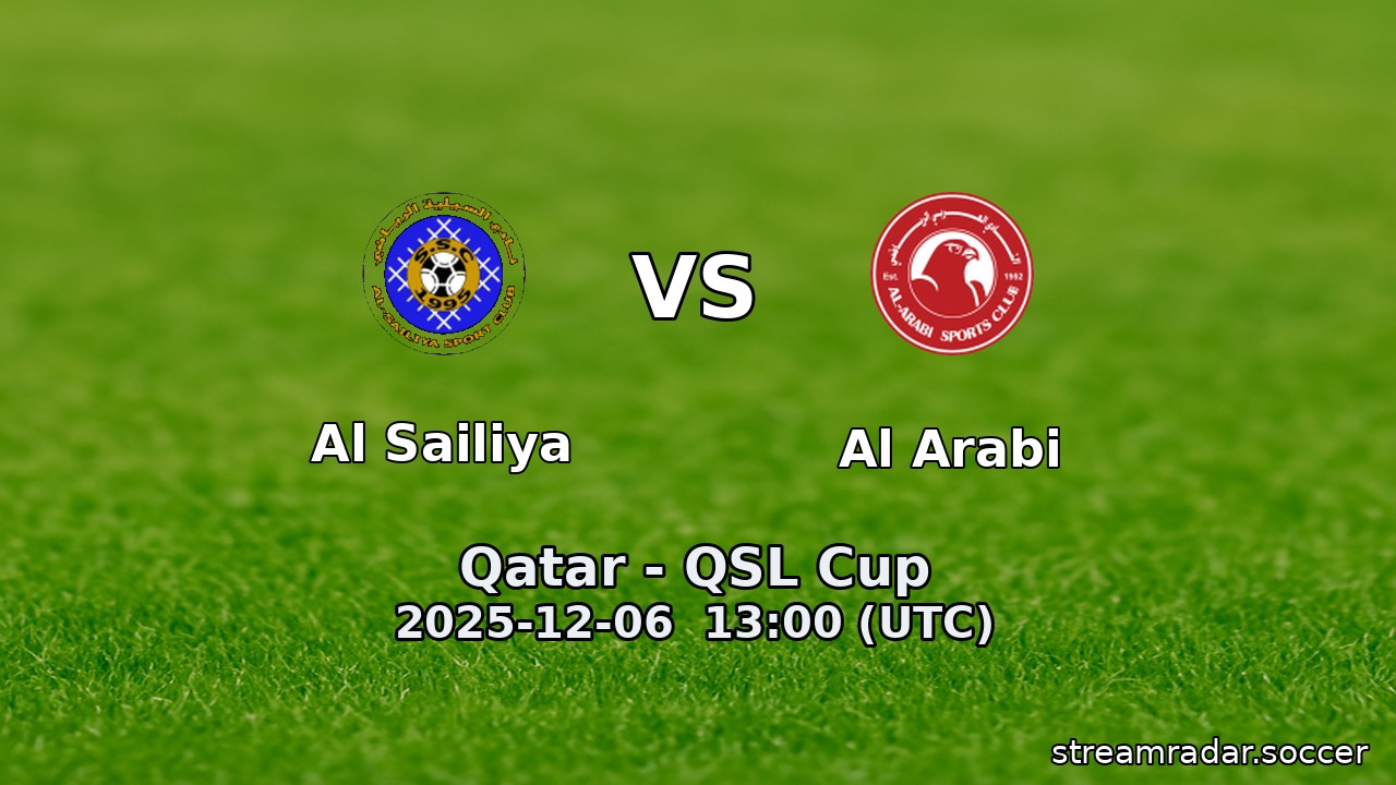 Al Sailiya vs Al Arabi