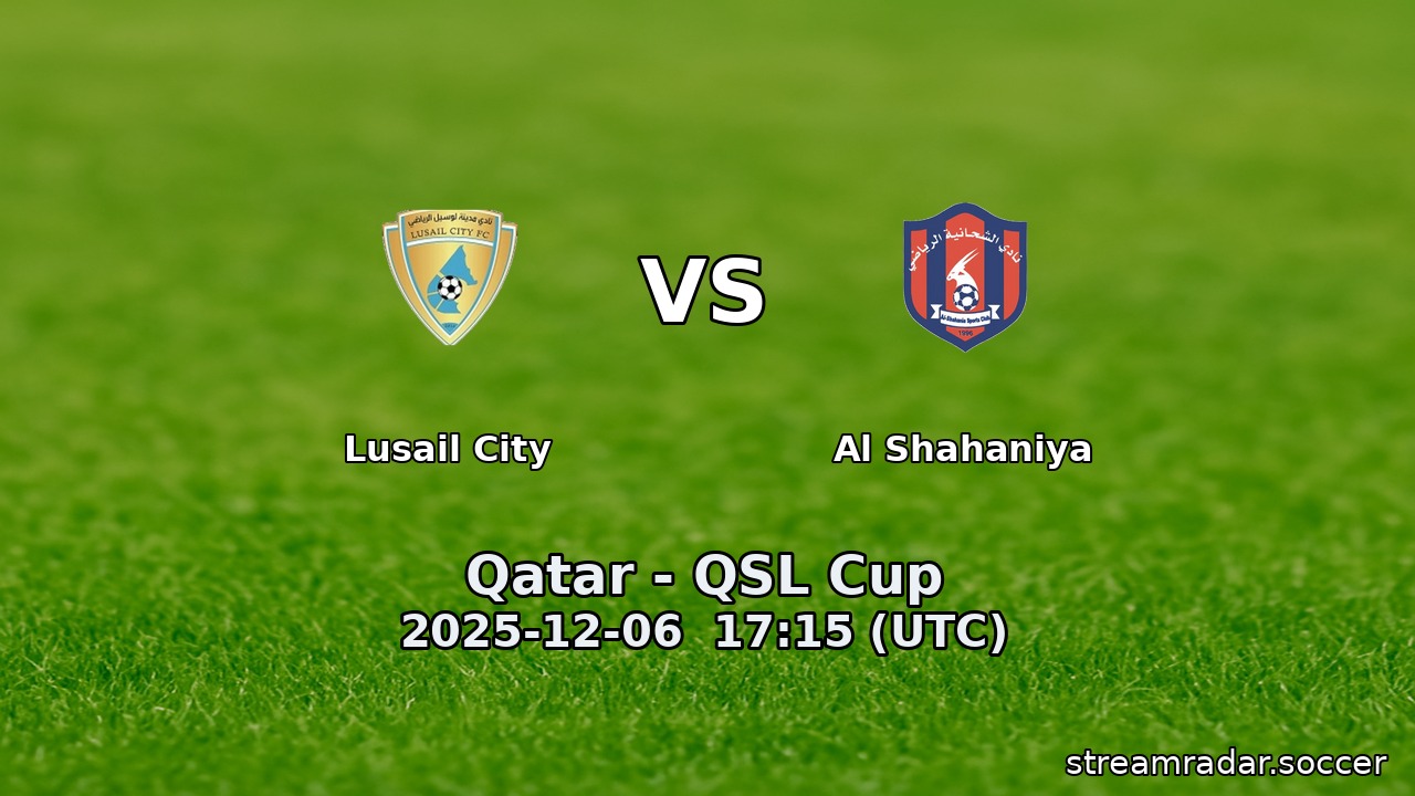 Lusail City vs Al Shahaniya
