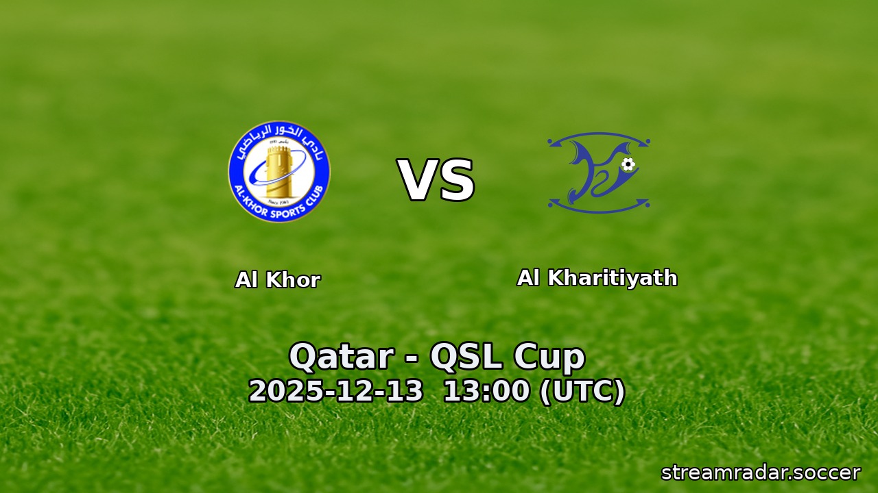 Al Khor vs Al Kharitiyath