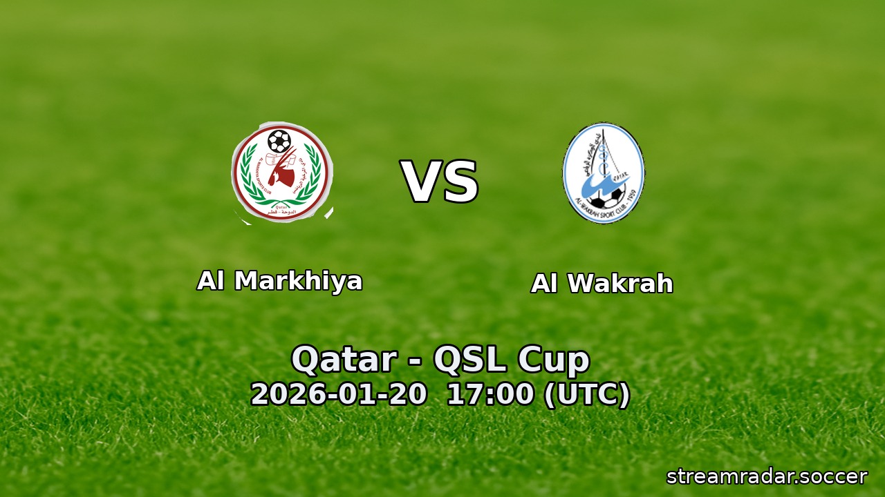 Al Markhiya vs Al Wakrah