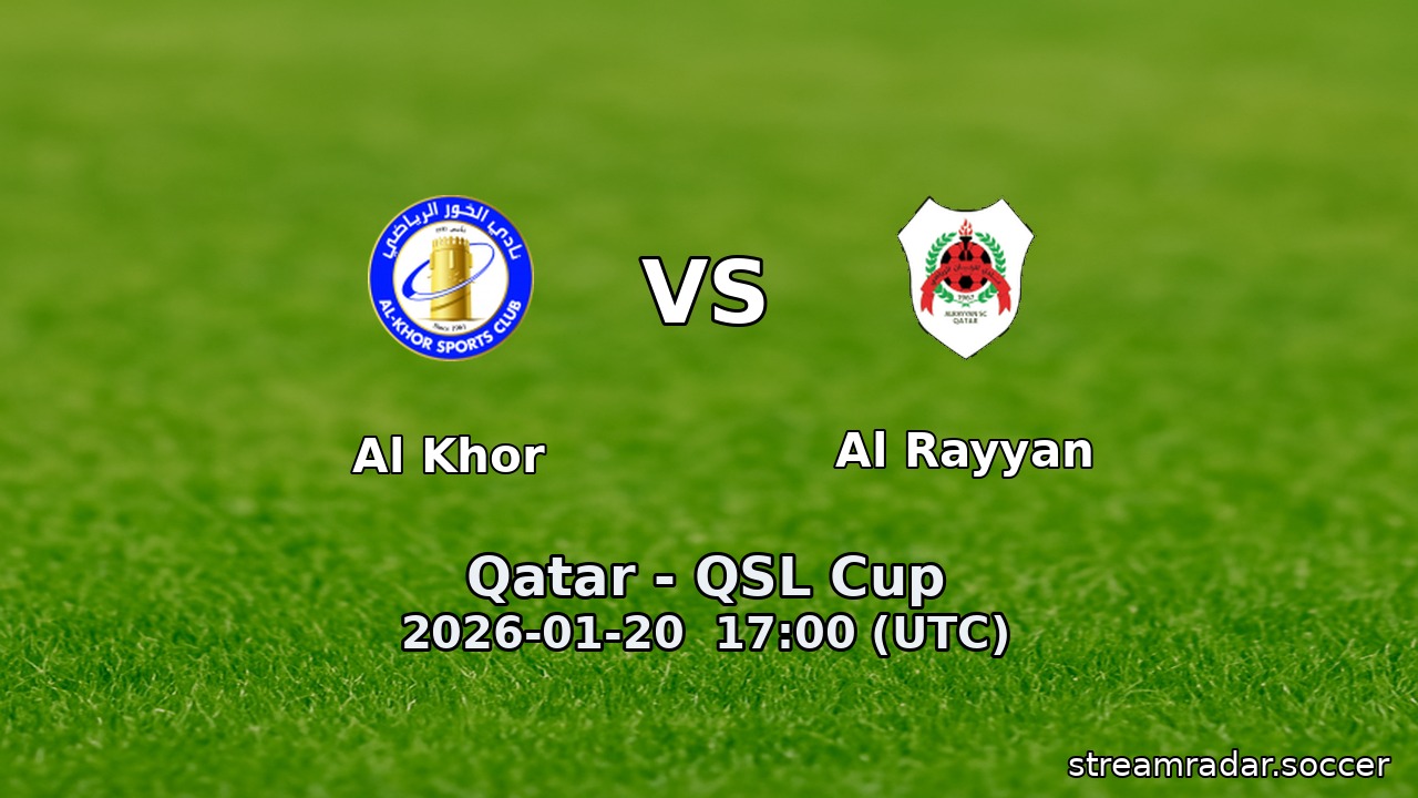 Al Khor vs Al Rayyan