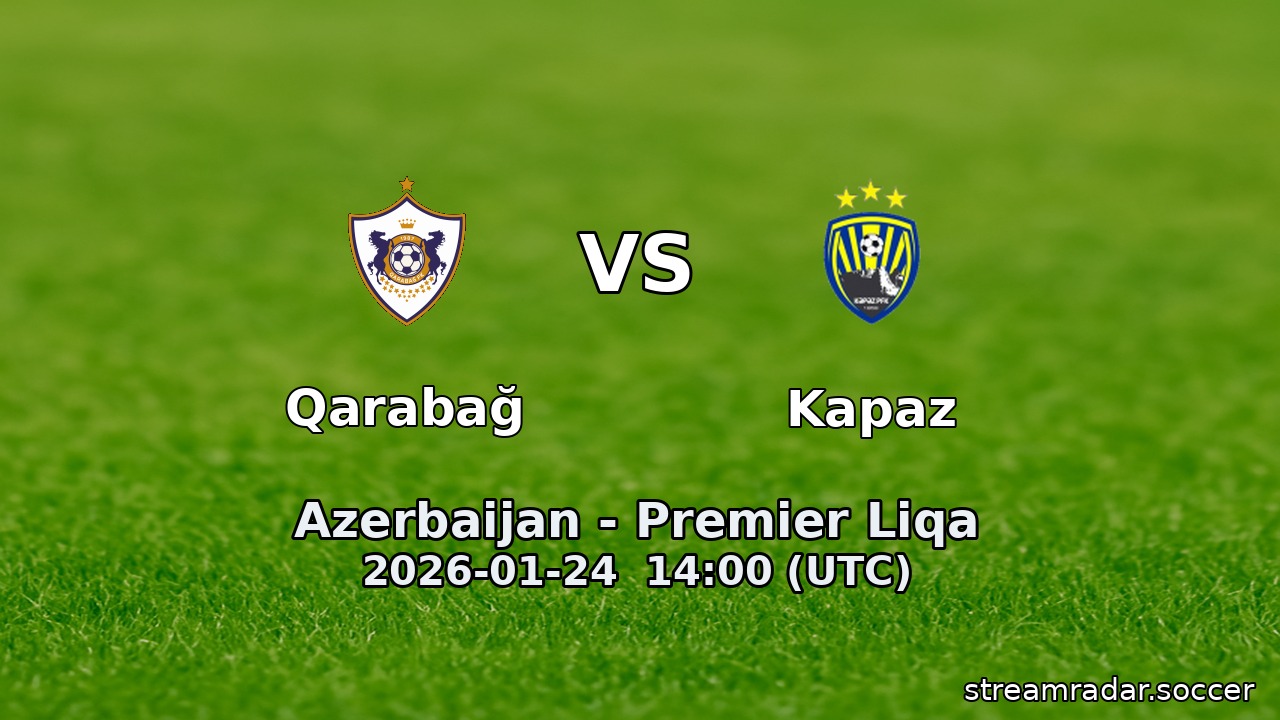 Qarabağ vs Kapaz