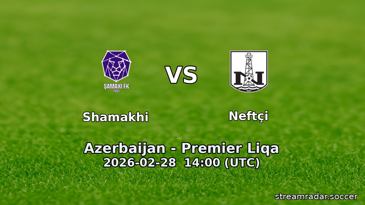 Shamakhi vs Neftçi