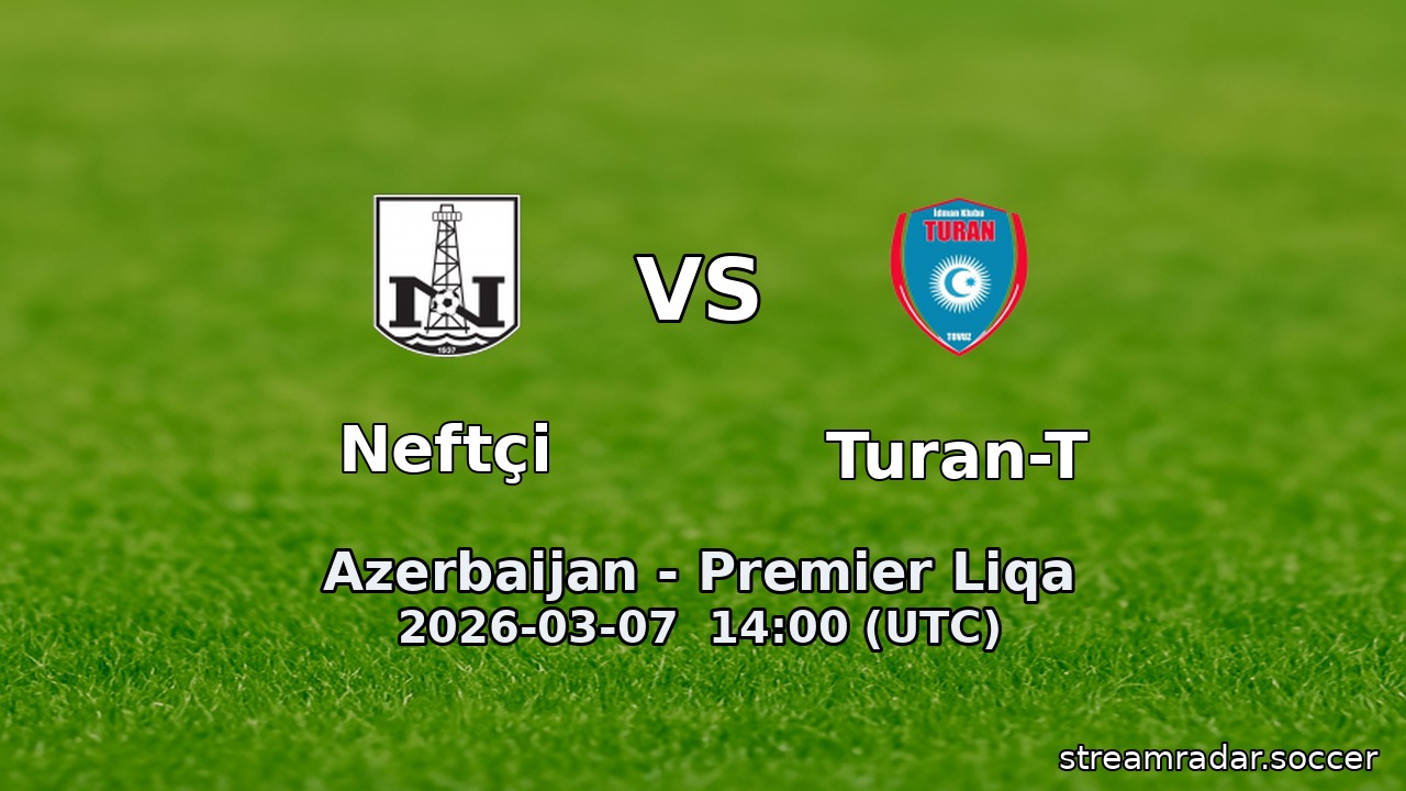 Neftçi vs Turan-T