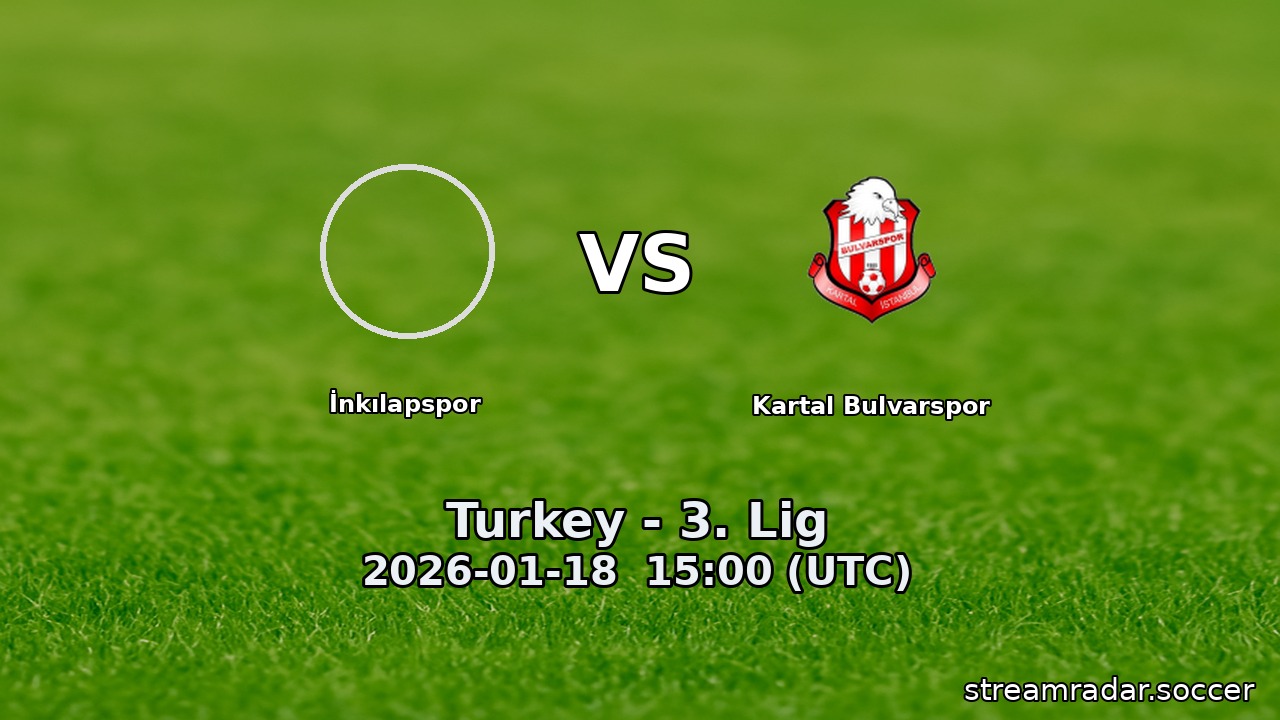 İnkılapspor vs Kartal Bulvarspor
